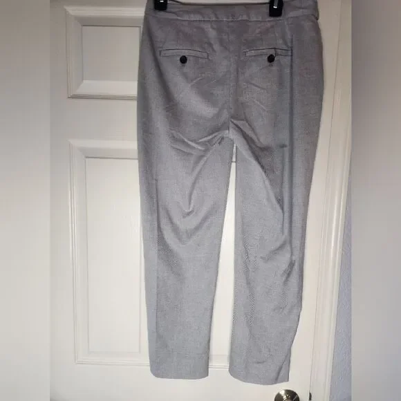 Banana Republic 6 CurvyAvery Gray HerringbonePrint Belted FullLength Women Pants - Picture 7 of 7